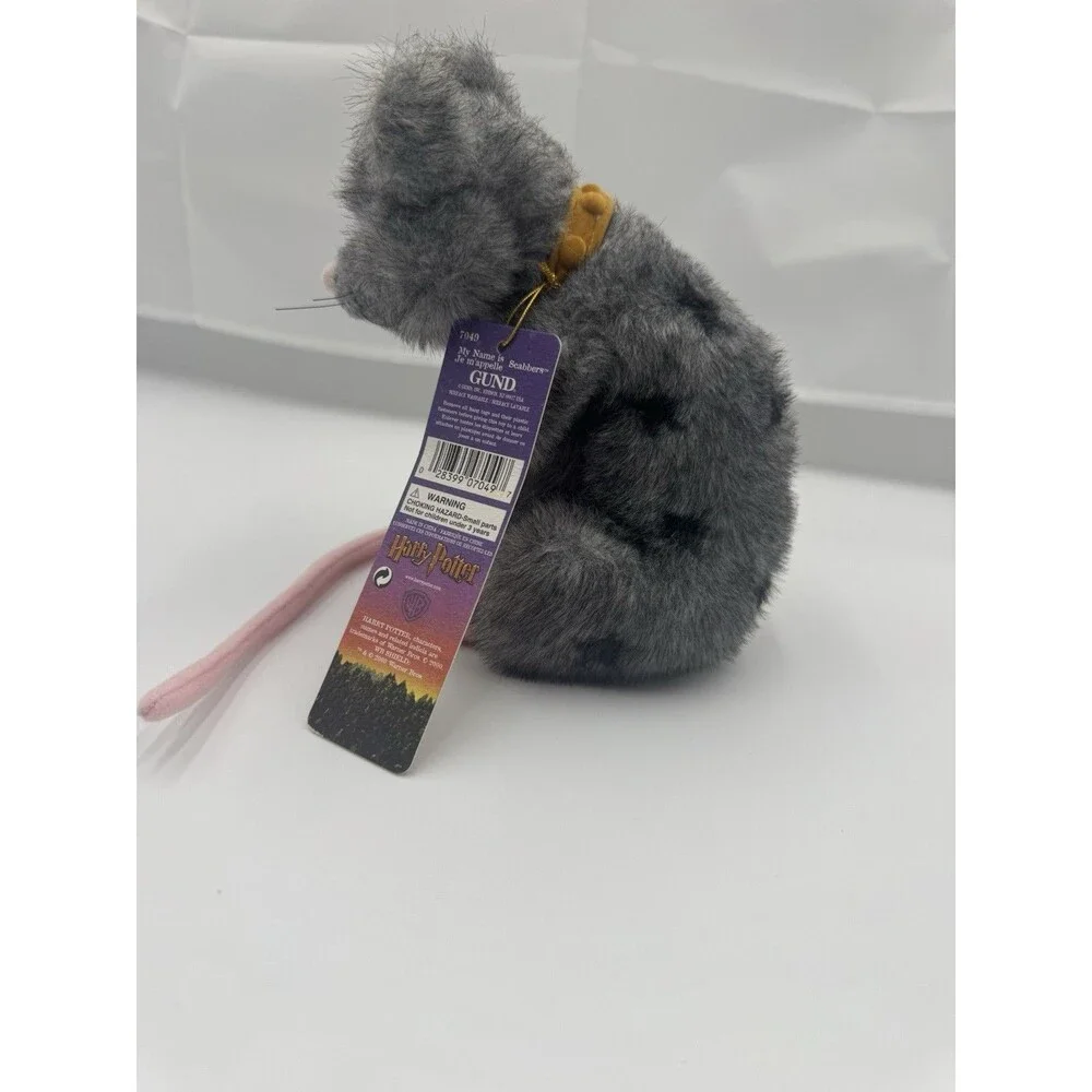 GUND Harry Potter Scabbers Rat Plush 7049 NWT 2000 Warner Bros Vintage
